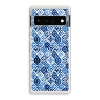 Blauw motief: Google Pixel 6 Pro Transparant Hoesje Blauw motief: Google Pixel 6 Pro Transparant Hoesje