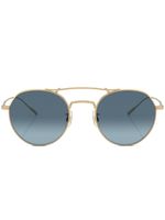 Oliver Peoples lunettes de soleil Reymont à monture ronde - Or