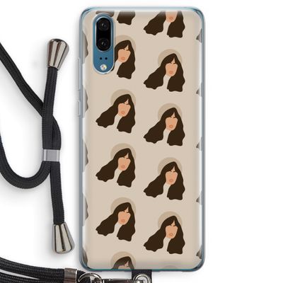 Bonjour mon amour: Huawei P20 Transparant Hoesje met koord