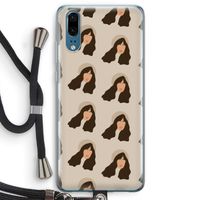 Bonjour mon amour: Huawei P20 Transparant Hoesje met koord