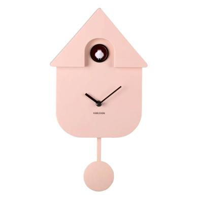 Karlsson Wandklok Modern Cuckoo - Licht Roze