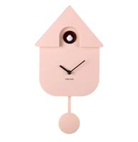 Karlsson Wandklok Modern Cuckoo - Licht Roze