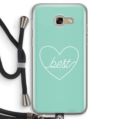 Best heart pastel: Samsung Galaxy A5 (2017) Transparant Hoesje met koord