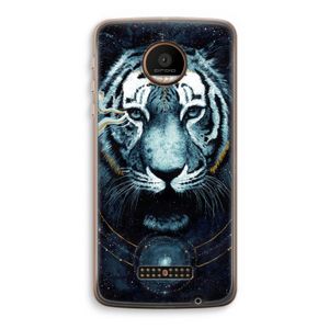 Darkness Tiger: Motorola Moto Z Force Transparant Hoesje