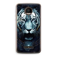 Darkness Tiger: Motorola Moto Z Force Transparant Hoesje