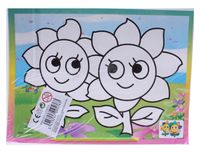 LG Imports kraskaart bloemen 17 x 13 cm papier 2 delig - thumbnail