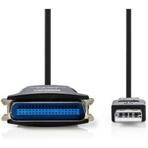Printerkabel USB | USB-A Male - Centronics 36-Pins Male | 2,0 m | Zwart
