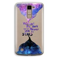 Stars quote: LG K10 (2016) Transparant Hoesje