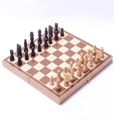 Houten vouwen schaakbord spel