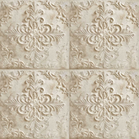 Beige tegels behang barok