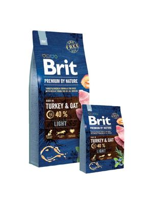 Brit Premium by Nature Light - droogvoer voor hond - Appel, Kip, Maïs, Turkije 15 kg