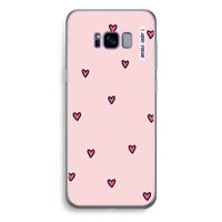 Hartjes: Samsung Galaxy S8 Plus Transparant Hoesje
