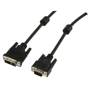 Valueline CABLE-195 video kabel adapter 1,8 m DVI-A VGA (D-Sub) Zwart