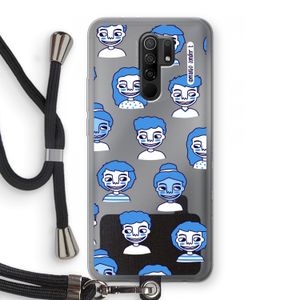 Gezichtjes: Xiaomi Redmi 9 Transparant Hoesje met koord