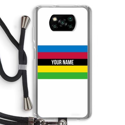 WK Wielrennen: Xiaomi Poco X3 Pro Transparant Hoesje met koord