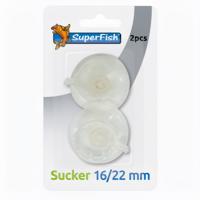 Superfish Zuigerset 16/22mm - Set van 2 Elastische Vijver Slangzuignappen - Krachtige Bevestiging