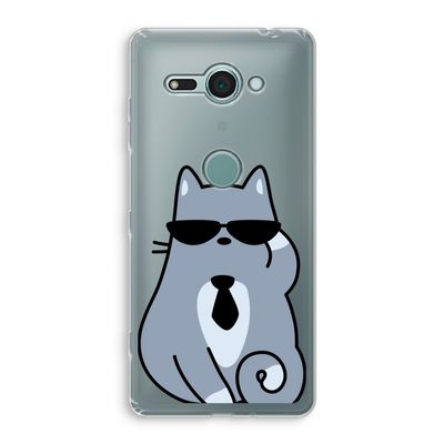 Cool cat: Sony Xperia XZ2 Compact Transparant Hoesje