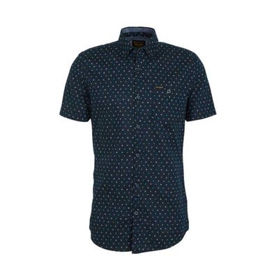 PME Legend slim fit overhemd met all over print donkerblauw PME Legend slim fit overhemd met all over print donkerblauw