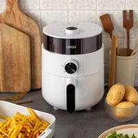 Livoo DOC256 friteuse Enkel 2,5 l Vrijstaand 1200 W Heteluchtfriteuse Zwart, Wit - thumbnail