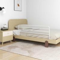 VidaXL Bedhekje peuter (76-137)x55 cm ijzer wit VidaXL Bedhekje peuter (76-137)x55 cm ijzer wit