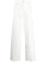 Lanvin jean ample à effet usé - Blanc