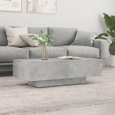 Salontafel 100x49,5x31 cm bewerkt hout betongrijs