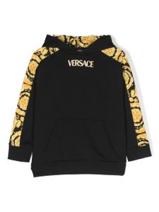 Versace Kids hoodie à imprimé Barocco Kids - Noir