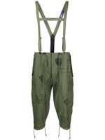 Junya Watanabe Comme des Garçons Pre-Owned x Jean-Michel Basquiat pantalon à coupe courte - Vert - thumbnail