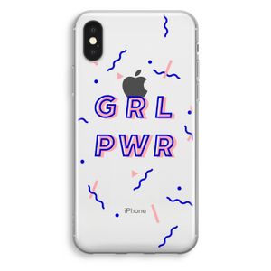 GRL PWR: iPhone XS Transparant Hoesje