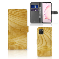 Samsung Note 10 Lite Book Style Case Licht Hout