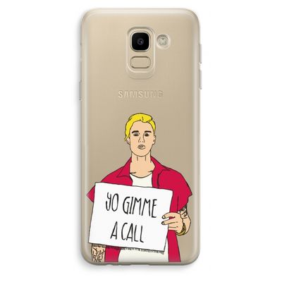 Gimme a call: Samsung Galaxy J6 (2018) Transparant Hoesje