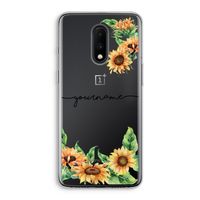Zonnebloemen: OnePlus 7 Transparant Hoesje