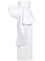 Solace London robe longue Maeve à détail de nœud - Blanc