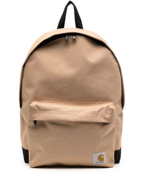 Carhartt WIP sac à dos zippé à patch logo - Marron