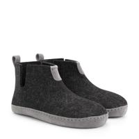 Travelin' Women - ankle high slipper - Dark Grijs - Maat 39 Travelin' Women - ankle high slipper - Dark Grijs - Maat 39