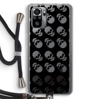 Musketon Skulls: Xiaomi Redmi Note 10S Transparant Hoesje met koord