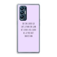 Gek: Oppo Find X3 Neo Transparant Hoesje Gek: Oppo Find X3 Neo Transparant Hoesje