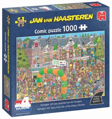 Jumbo - Jan van Haasteren - Nijmegen 100 jaar gaststad van de 4Daagse - 1000st