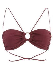 Gloria Coelho bandeau bikini top - Rouge