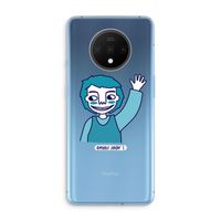 Zwaai: OnePlus 7T Transparant Hoesje Zwaai: OnePlus 7T Transparant Hoesje