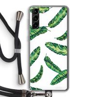Lange bladeren: Samsung Galaxy S21 Plus Transparant Hoesje met koord