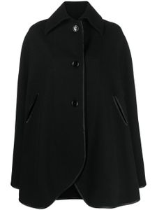 A.N.G.E.L.O. Vintage Cult manteau-cape à simple boutonnage (années 1970) - Noir