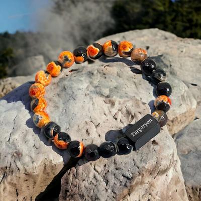 Targaryen 🐉 Drakenader 🔥 Kralenarmband - Decagon Edition