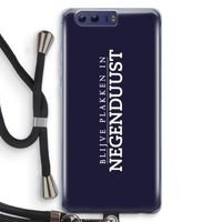 Blijve plakken in Negenduust: Honor 9 Transparant Hoesje met koord