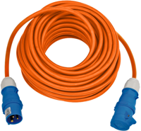 Brennenstuhl CEE-verlengkabel IP44 25m H07RN-F 3G2,5 oranje CEE 230V/16A stekker en koppeling - 1167650625