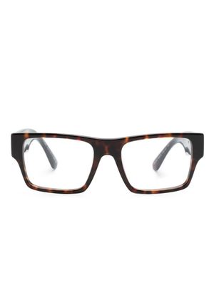 Prada Eyewear lunettes de vue à monture rectangulaire - Marron