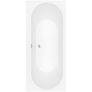 Ligbad Villeroy & Boch Oberon Duobad Quaryl 170 x 75 cm Met Poten Inclusief Overloopcombinatie Stone White Villeroy en Boch