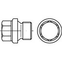 TOOLCRAFT TO-6855798 Sluitschroeven M33 Buitenzeskant DIN 910 Staal Verzinkt 10 stuk(s)