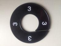 Maatring zwart/wit 3