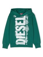 Diesel Kids hoodie en coton à imprimé graphique - Vert